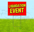 TampaPrinting Liquidation Event Yard Sign 18" x 24" with Metal Step Stake