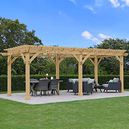 Yardistry 10' x 22' Pergola Brown