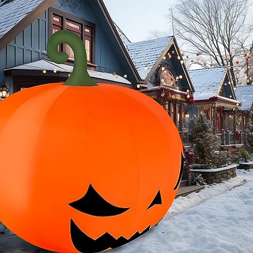 OZIS Giant 20Ft Premium Inflatable Pumpkin Decoration with Blower Orange