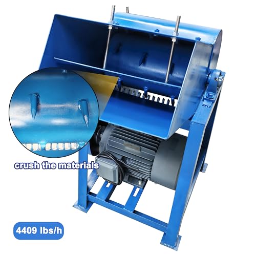 TECHTONGDA Frozen Meat Crusher for Fish Pond Aquaculture 220V Blue