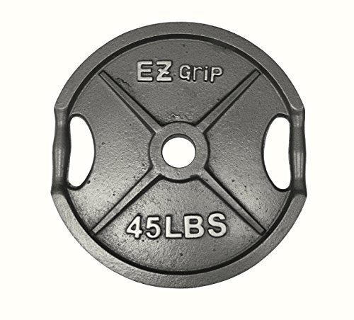 Ader Sporting Goods Olympic Universal Bench with EZ Grip Plates & Bar - White
