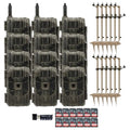 Stealth Cam 40MP Deceptor Max Cellular Trail Camera Bundle with Mounting Post, Card Reader & 32GB Memory Card (31 Items)