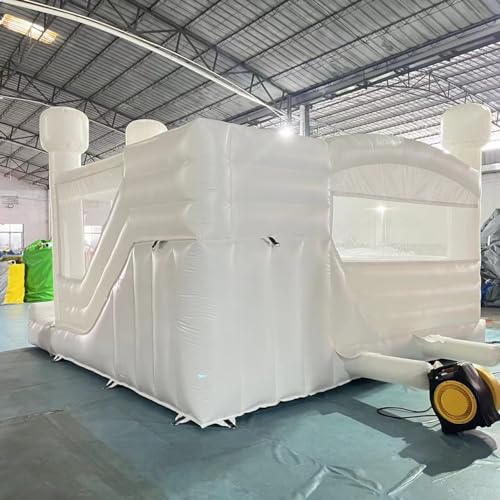 Blatesic Inflatable White Wedding Bounce House 15ft x 15ft x 10ft