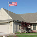 Eder Flag Special Budget 25 Foot Flagpole 3"x1-7/8"x.125" Clear Anodized