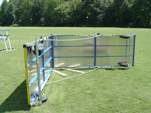 DogSport Rubber Surface Dog Agility A-Frame (9') On-Wheel Interface Ready Blue
