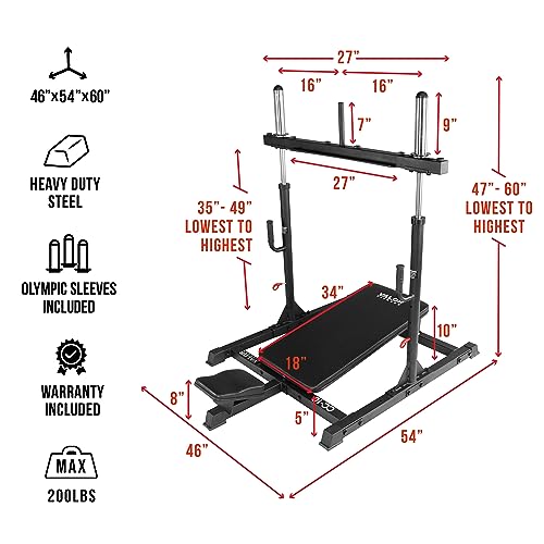 Valor Fitness Vertical Leg Press Hack Squat Machine Black/Silver