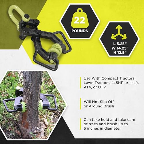 Brush Grubber Xtreme Tree Stump Puller Tool with Rugged Handles & Steel Construction