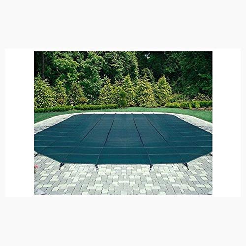 Blue Wave Arctic Armor Mesh Rectangular Safety Cover 18ft x 36ft Green