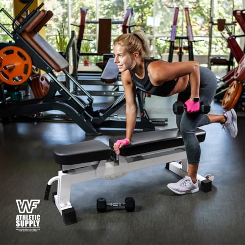 CAP Barbell Commercial Grade Weight Bench Flat/Incline/Decline Utility Exercise Olympic Workout Bench Black
