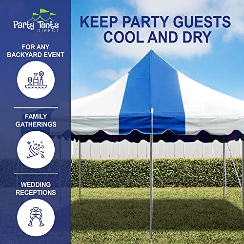 Party Tents Direct 20' x 30' Replacement Weekender Pole Tent Top Blue