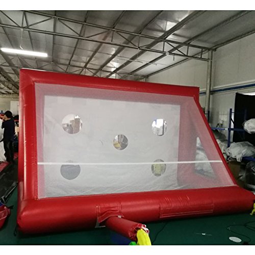 SAYOK Portable Inflatable Football Dart Soccer Goal Target Red