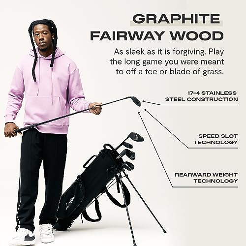 Robin Golf The Essentials 9-Club Men's Set Left-Handed Matte Black