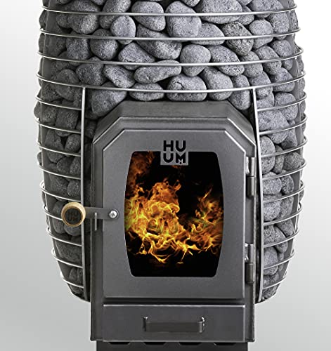 HUUM Hive Wood 17 kW LS Sauna Stove with Olivine Stones, 286 lbs - 280-565 cu ft.