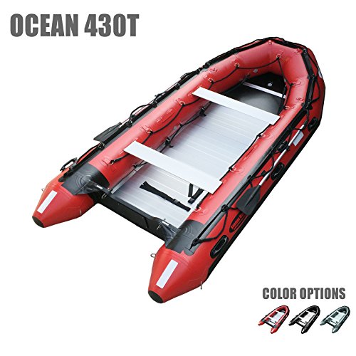 Seamax Ocean430T Commercial Grade Inflatable Boat 14ft Red