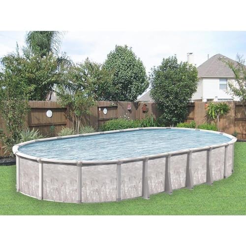 In The Swim Oval Above Ground Swimming Pool Marina Package Multi-Colored