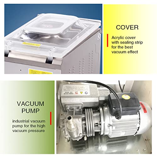 Kolice Commercial High Power Automatic Chamber Vacuum Sealer Machine Silver