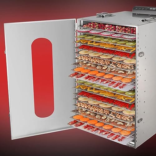 HQHAOTWU 20-Layer Stainless Steel Food Dehydrator Silver