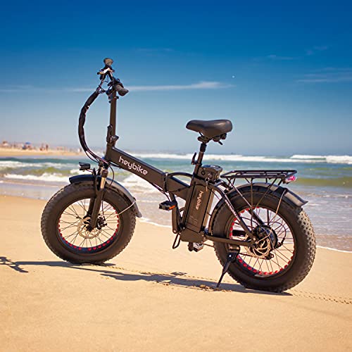 Heybike Mars Electric Bike Foldable 20" x 4.0 Fat Tire Electric Bicycle Mars-Black