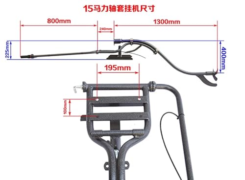 LYNICESHOP 15HP 4 Stroke Outboard Motor 420cc Marine Engine