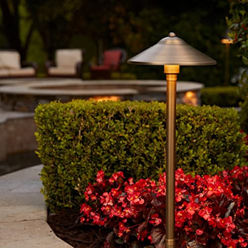 VOLT 12V Brass Max Spread LED Path Light 6-Pack Kit Bronze