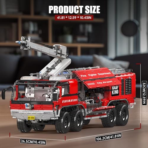 Mould King Airport Rescue Vehicle Building Set 6653 Pieces with Motor/APP Remote Control