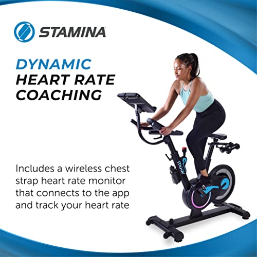 Stamina müüv Bike Exercise Bike with Wireless Bluetooth Smart Mount Black