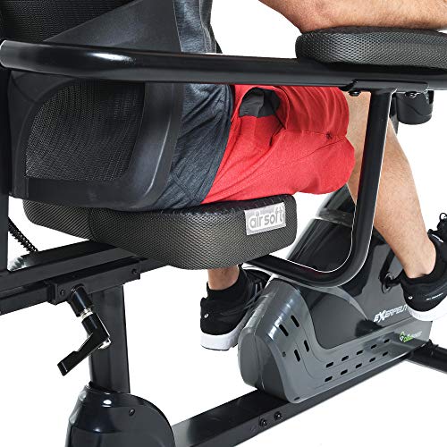 Exerpeutic 5000 Indoor Recumbent Exercise Bike Black/Grey