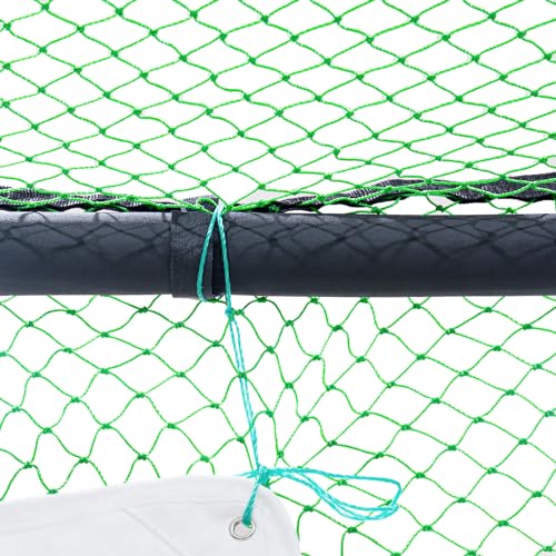 Eleeferri Golf Hitting Cage with Practice Net & Swing Mat Green Black White