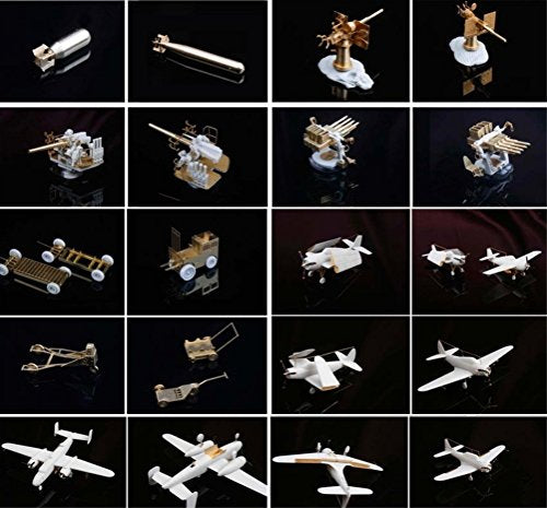 MK.1 Design 1:200 USS CV-8 Hornet Detail-up Parts DX Pack Multicolor