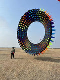 TiffyDance 20 Ft 3D Color Circle Kite Black