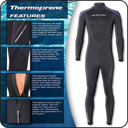 Henderson Men's 7mm THERMOPRENE Wetsuit Blue 5XL