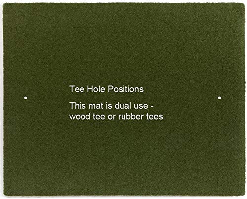 DURA-PRO Perfect Reaction Golf Mat 4x5 Feet Premium Turf Indoor/Outdoor - Golf Stance Mat with Accessories