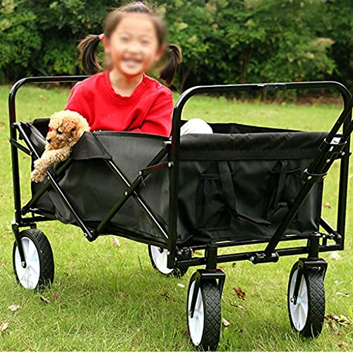 5sssallefaa Folding Utility Wagon Collapsible Cart 100kg Red
