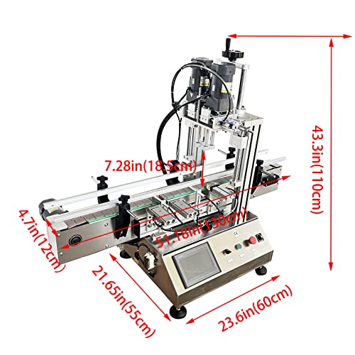 INTSUPERMAI Automatic Desktop Capping Machine Stainless Steel 110V