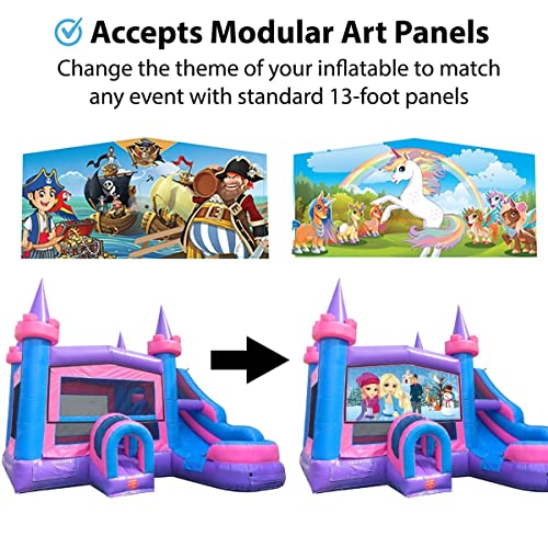 TentandTable Inflatable Bounce House Water Slide with Blower, Commercial Grade, Classic Pink