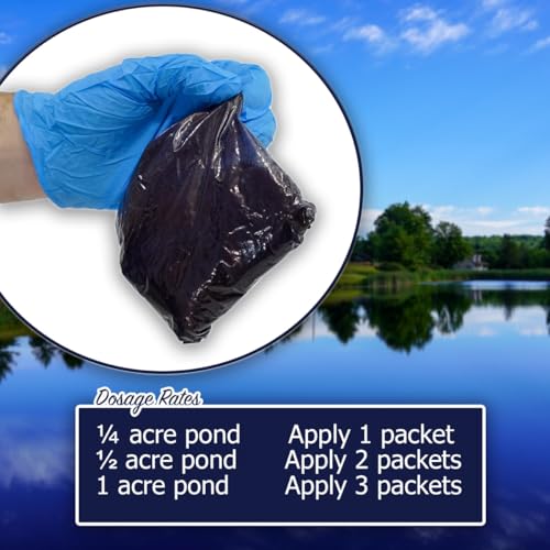 Natural Waterscapes Reflective Black Pond Dye Packets - 80 Water Soluble Packs Black