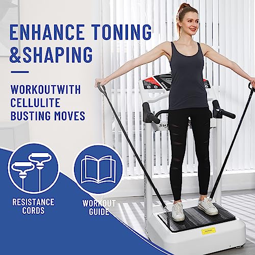 HNLIY Vibrating Plate Workout Machine Black