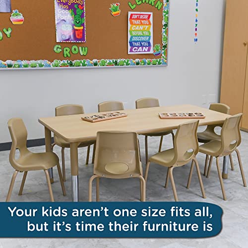 Angeles As We Grow Kids School Activity Table 30"x60" Maple-Tan