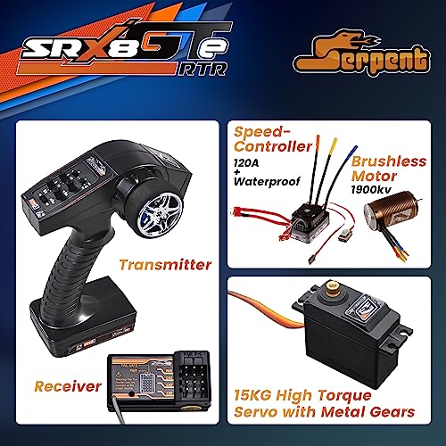 Serpent SRX8 GTE 4WD Brushless RC Car RTR Painted Body