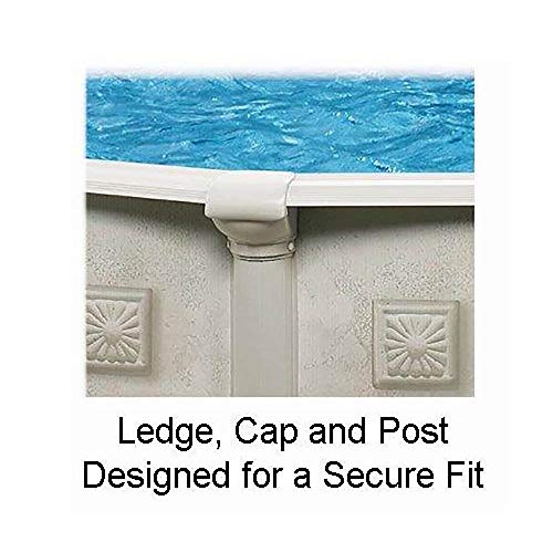 Aquarian Pools Venetian Steel Above Ground Swimming Pool Gray