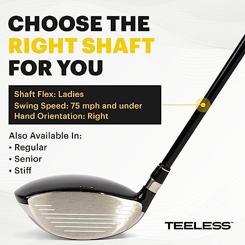 TEELESS TeeLess Driver 13 Right Ladies Flex Black