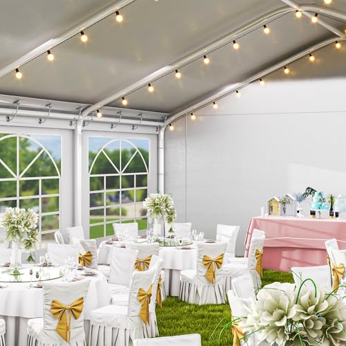 DWVO 20x30 ft Heavy Duty Party Tent with Removable Sidewalls White