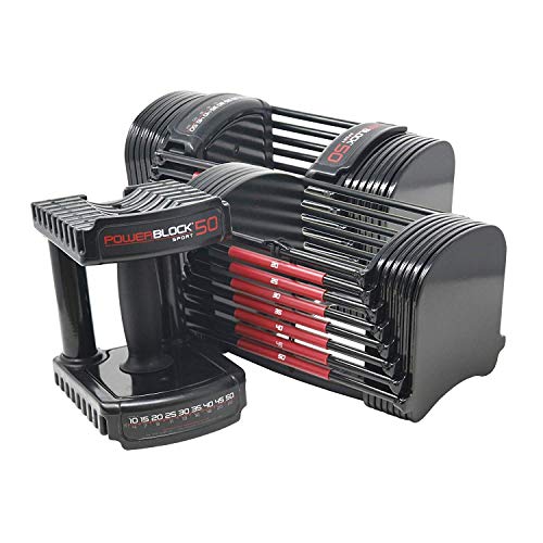 POWERBLOCK Adjustable Dumbbells Black/Red