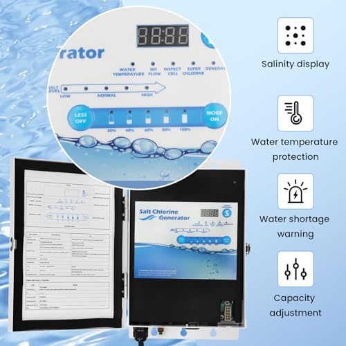 Pomeade Salt Chlorine Generator for Up to 40,000 Gallon Pools - 2 Year Warranty