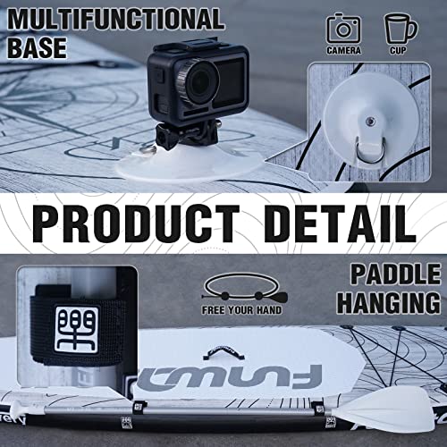 FunWater Inflatable 11'x33"x6" Ultra-Light SUP Stand Up Paddle Board LIGHT GRAY