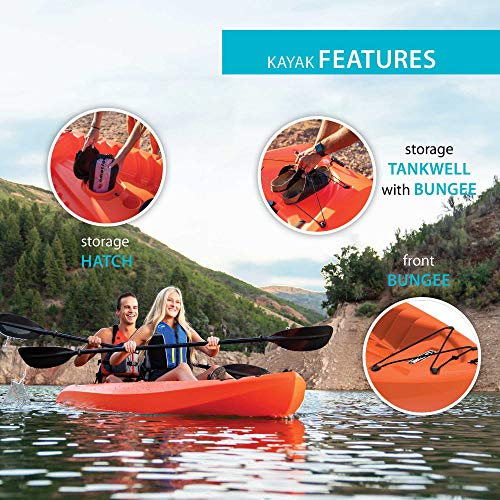 Lifetime Kokanee Sit-On-Top Kayak Orange