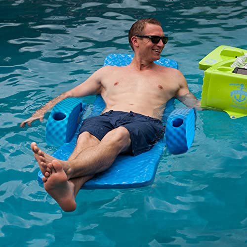 TRC Recreation Folding Foam Baja Chair Pool Lounger with Cup Holders Flamingo Pink