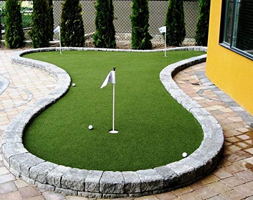 Artificial Grass Wholesalers 15' Golf Putting Green Artificial Turf Mat Roll Green