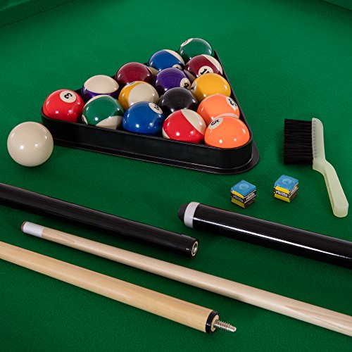 Triumph Sports 3-in-1 7' Rotating Swivel Multigame Table Black