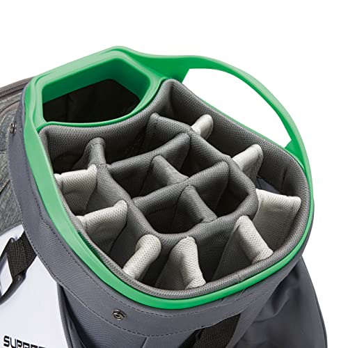 TaylorMade 2022 Supreme Cart Bag Gunmetal White/Green